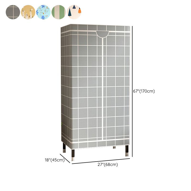 Armoire de garde-robe contemporaine avec étagères armoire en acier armoire