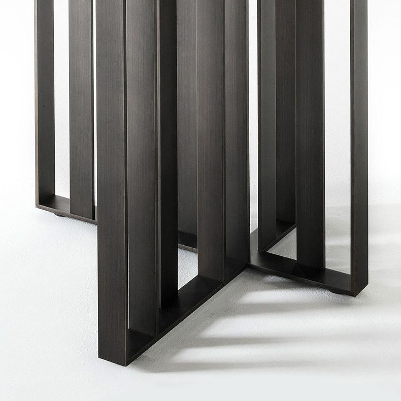 Metal Industrial Rectangle Dining Table Solid Wood Top Table for Dining Room Clearhalo ' dining_table' 'Dining Tables & Seating' 'Dining Tables' 'furn' 'furn_dining_table' 'Furniture' 'furniture_dining_table' 'Kitchen & Dining Furniture' 'kitchen&dining_furn' 'kitchen' 'kitchen_dining_table' 1200x1200_d851e625-b810-4a26-944b-f96293f95066