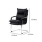 Contemporary Arm Chair Black Leather Fixed Arms Office Chair Clearhalo 'furn' 'furn_office_chair' 'Furniture' 'Office Chairs' 'Office Furniture' 'office_chair' 1200x1200_d853c35a-0c30-43d9-8c6b-59fadb3917c4