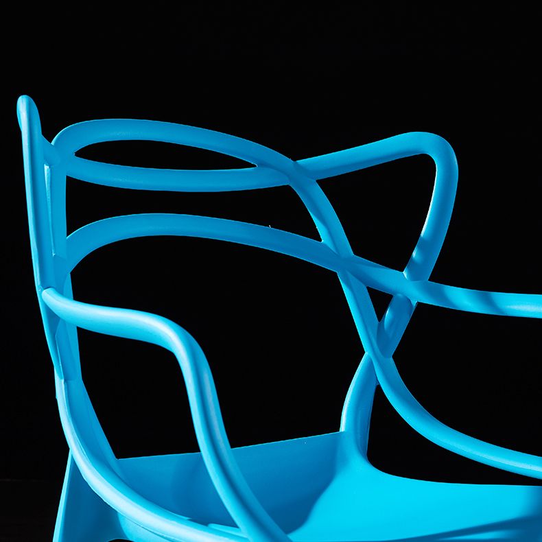 Scandinavian Plastic Dining Arm Chair Indoor Stackable Dining Armchairs Clearhalo ' kitchen&dining_furn' 'Dining Chairs' 'Dining Tables & Seating' 'dining_chair' 'furn' 'furn_dining_chair' 'Furniture' 'furniture_dining_chair' 'Kitchen & Dining Furniture' 'kitchen' 1200x1200_d854951f-bcc3-453e-82f6-2b7188026328