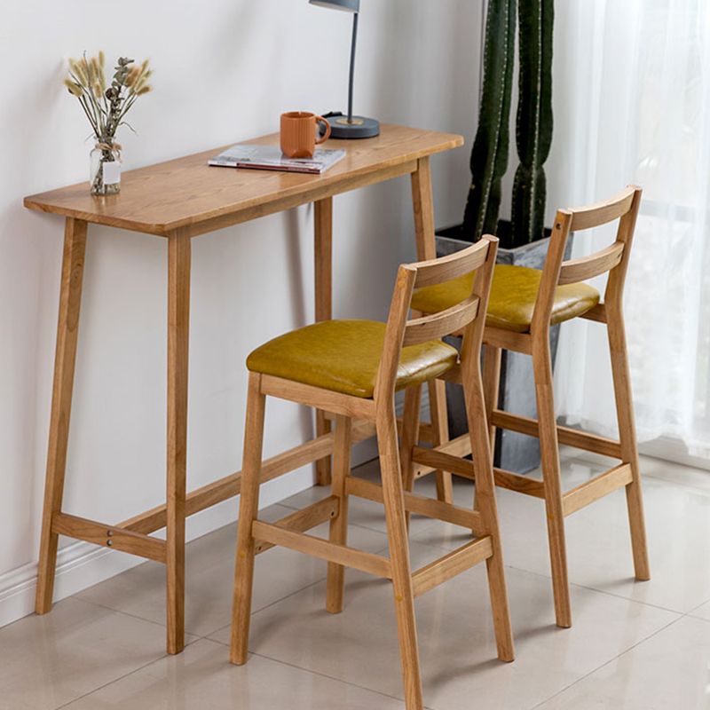 Moderner Bartisch aus massivem Holz, rechteckiger Bartisch für den Pausenraum