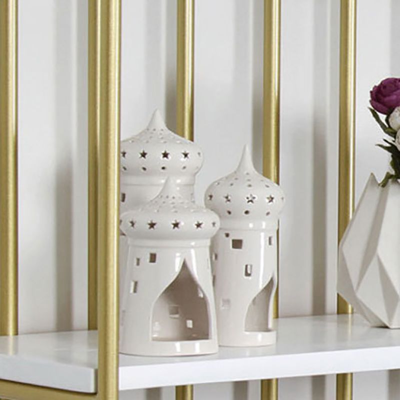 4 Shelves Standard Bookshelf Metal Modern Bookcase ,11.8" W X 70.9" H Clearhalo 'Bookcases' 'furn' 'furn_bookcases' 'Furniture' 'Office Furniture' 1200x1200_d8551257-c18f-4df9-a43b-7b58bbe507ae