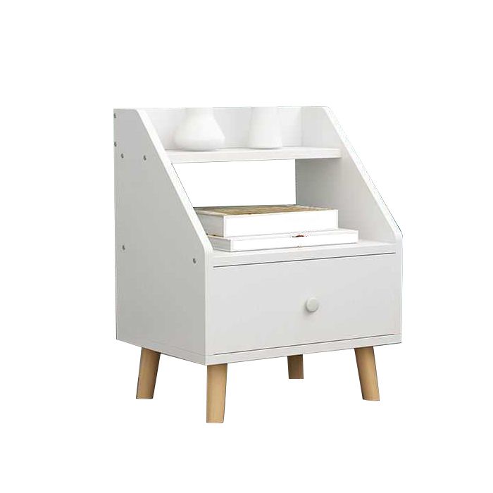 Open Storage Accent Table Nightstand Antique Finish Modern Bed Nightstand with Legs Clearhalo 'Bedroom Furniture' 'furn' 'furn_night_stand' 'Furniture' 'night_stand' 'Nightstands' 1200x1200_d855d761-9091-4437-a25b-487a390eba79