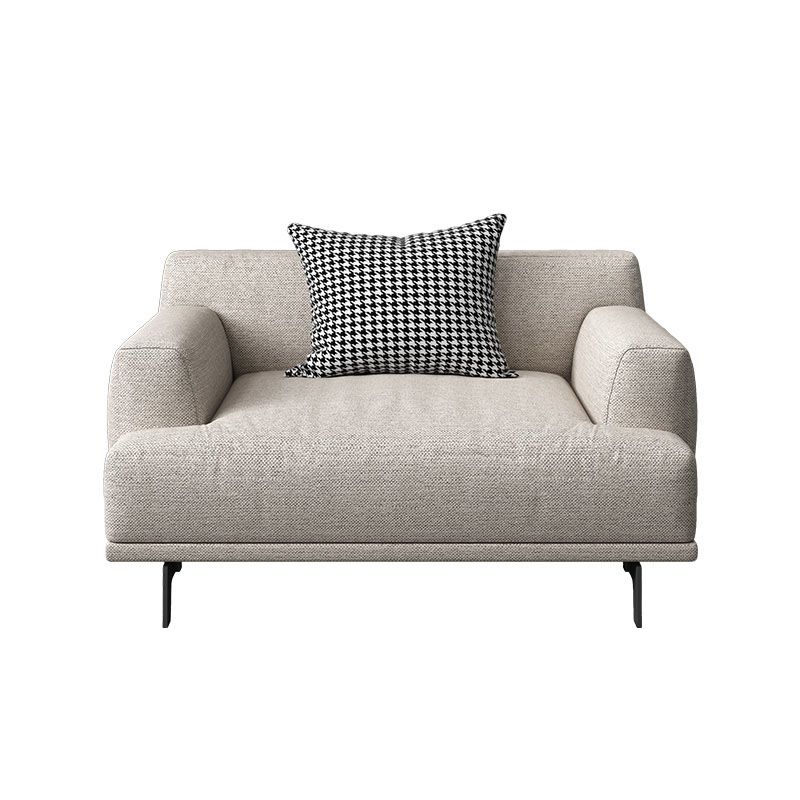 Contemporary Living Room Beige Sofa Square Arm Standard Settee Clearhalo 'furn' 'furn_sofas' 'Furniture' 'furniture_sofas' 'Living Room Furniture' 'Sofa' 'sofas' 1200x1200_d858ca1a-5420-46bf-b49b-fd3066cc2042