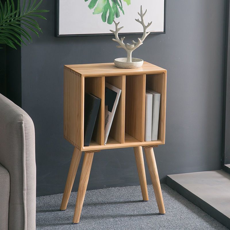 11" Wide Contemporary Shelf Closed Back Solid Wood Pine Bookcase Clearhalo 'Bookcases' 'furn' 'furn_bookcases' 'Furniture' 'Office Furniture' 1200x1200_d858f47a-86ba-40a8-870e-8a721b8adc31