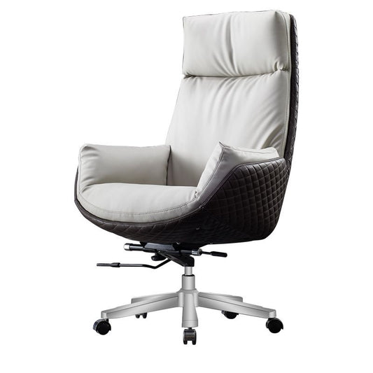 High Back Leather Office Chair Upholstered Arm Task Chair with Steel Base Clearhalo 'furn' 'furn_office_chair' 'Furniture' 'Office Chairs' 'Office Furniture' 'office_chair' 1200x1200_d858fc71-17de-4288-bc96-a52ca0e0ba8f