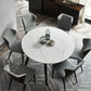 Modern Style Sintered Stone Dining Table White Round Table with Metal Base Clearhalo ' dining_table' 'Dining Tables & Seating' 'Dining Tables' 'furn' 'furn_dining_table' 'Furniture' 'furniture_dining_table' 'Kitchen & Dining Furniture' 'kitchen&dining_furn' 'kitchen' 'kitchen_dining_table' 1200x1200_d859862f-bb22-4535-acac-44bff4234c7e