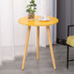 Mesa moderna de 3 piernas Mesa de madera maciza redonda de madera maciza para sala de estar