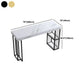 Modern 1/3 Pieces Bar Table Set Rectangle Stone Counter Table with Stools for Dining Room Clearhalo 'Bar Furniture' 'furn' 'furn_home_bar_bar_sets' 'Furniture' 'Home Bars & Bar Sets' 'home_bar_bar_sets' 'Kitchen & Dining Furniture' 1200x1200_d85d0558-d34c-4e4d-8795-705cb8546dbb