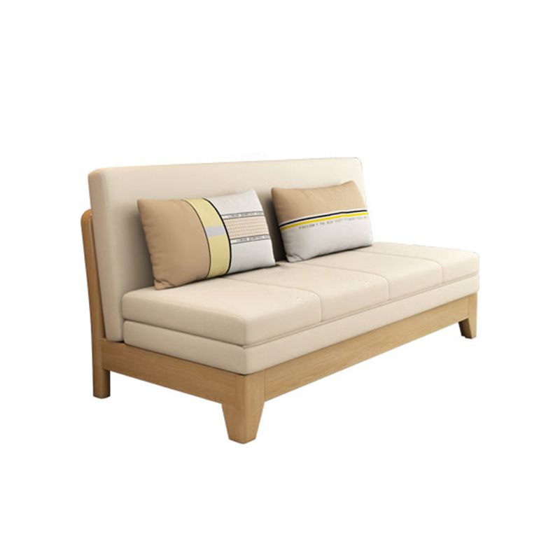 Armless Cabrio -Sofa Bett mit Kissen Sitzgelegenheiten mit Lagerung