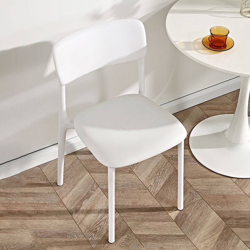 Sedia laterale da sala da pranzo aperta sedia laterale in plastica per uso della cucina