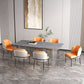 Rectangle Stone Top Dining Table Modern Transparent Acrylic Base Dining Table Clearhalo 'Dining Tables & Seating' 'Dining Tables' 'dining_table' 'furn' 'furn_dining_table' 'Furniture' 'furniture_dining_table' 'Kitchen & Dining Furniture' 'kitchen' 'kitchen_dining_table' 1200x1200_d85f7b78-cfd2-4a31-8c9c-1edcc80890c2