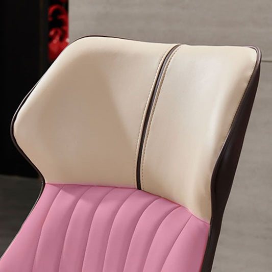 Industrial Wingback Parsons Chair for Kitchen Faux Leather Dining Chairs Clearhalo 'Dining Chairs' 'Dining Tables & Seating' 'dining_chair' 'furn' 'furn_dining_chair' 'Furniture' 'Kitchen & Dining Furniture' 1200x1200_d862ea4f-f157-4859-ae4a-022d95651cfe