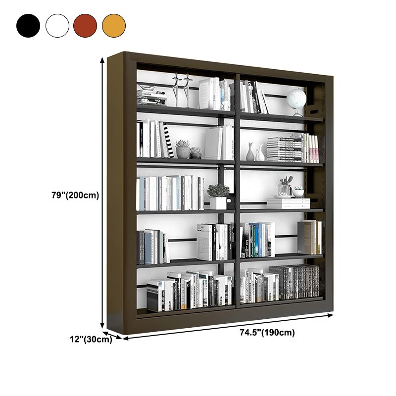 Open Bookshelf Modern Minimalist Iron Bookcase Home Floor Bookcase Steel Storage Rack