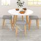 Modern 1/5 Pieces Dining Set Geometry Wood Dining Table for Dining Room Clearhalo 'Dining Room Sets' 'Dining Tables & Seating' 'dining_room_set' 'furn' 'furn_dining_room_set' 'Furniture' 'furniture_dining_room_set' 'Kitchen & Dining Furniture' 'kitchen&dining_furn' 'kitchen' 1200x1200_d863370a-d002-4458-8f43-e739009b4694