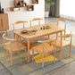 Rectangular Solid Wood Dining Table Modern Furniture with 4 Legs