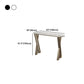 White Glam Style Table Iron and Faux Marble Milk Tea Shop Bar Table Clearhalo 'Bar Furniture' 'Bar Tables' 'bar_tables' 'furn' 'furn_bar_tables' 'Furniture' 'furniture_bar_tables' 'Kitchen & Dining Furniture' 1200x1200_d8667648-944b-4c51-8e6c-0576556137a6