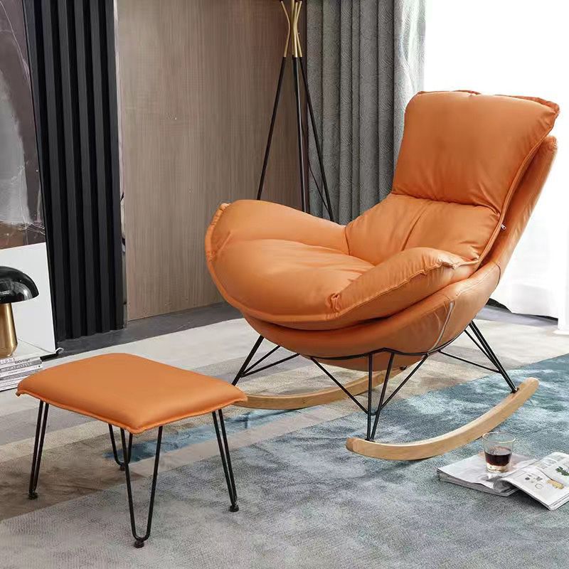 26.77" L x 37.40" W x 34.64" H Reclining Armless Lounge Chair with Sewn Pillow Back Clearhalo 'Accent Chairs' 'accent_chairs' 'Chairs & Seating' 'furn' 'furn_accent_chairs' 'Furniture' 'furniture_accent_chairs' 'Living Room Furniture' 1200x1200_d866ef67-d509-4850-b46e-0d79d99356f5