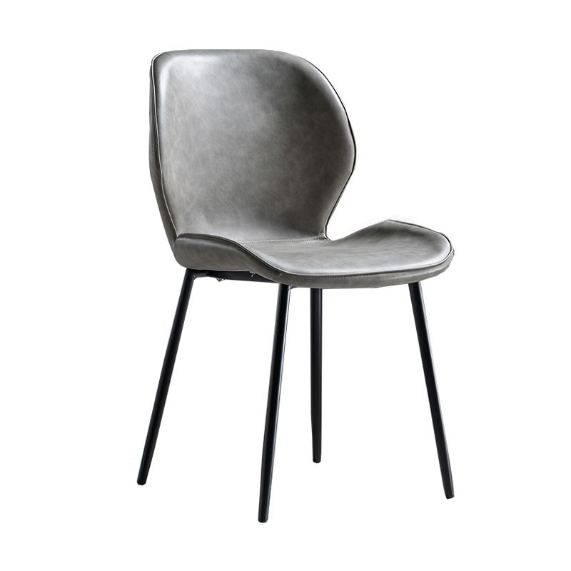 Scandinavian Leather Home Side Chair Matte Finish Wingback Dining Chair (Set of 2) Clearhalo ' kitchen&dining_furn' 'Dining Chairs' 'Dining Tables & Seating' 'dining_chair' 'furn' 'furn_dining_chair' 'Furniture' 'furniture_dining_chair' 'Kitchen & Dining Furniture' 'kitchen' 1200x1200_d868828d-aace-4212-9084-b85f19bdc069