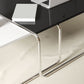 Square Steel Sled Coffee Table Modern 2 Nesting Cocktail Table Clearhalo 'Coffee & Accent Tables' 'Coffee Tables' 'coffee_tables' 'furn' 'furn_coffee_tables' 'Furniture' 'Living Room Furniture' 1200x1200_d8692cbc-d632-4d4e-8656-48f929f31886