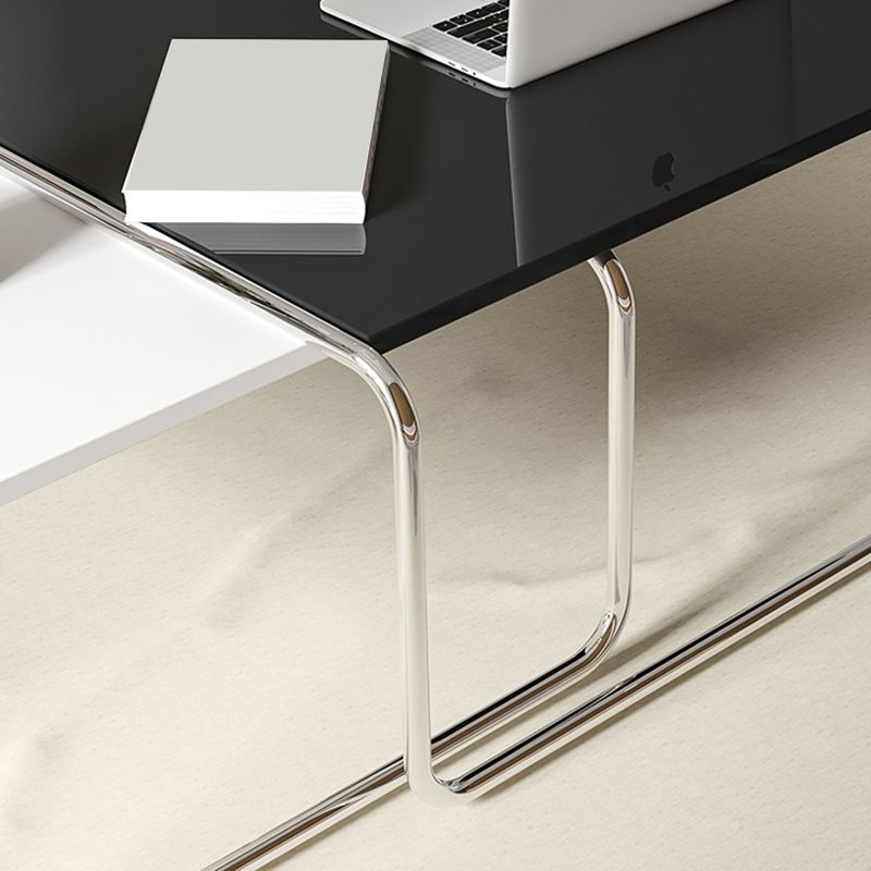 Square Steel Sled Coffee Table Modern 2 Nesting Cocktail Table Clearhalo 'Coffee & Accent Tables' 'Coffee Tables' 'coffee_tables' 'furn' 'furn_coffee_tables' 'Furniture' 'Living Room Furniture' 1200x1200_d8692cbc-d632-4d4e-8656-48f929f31886