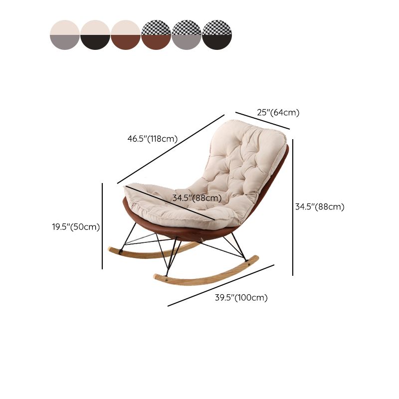 Loisir Light Luxury Rocking Chair Lounge Small Family Family Lazy Sofa Chair for Apartment