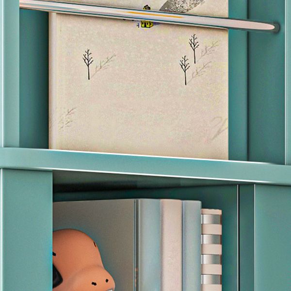 Scandinavian Manufactured Wood Corner Bookshelf Vertical Bookshelf with Caster Wheels Clearhalo 'Bookcases' 'furn' 'furn_bookcases' 'Furniture' 'furniture_bookcases' 'kitchen' 'kitchen_bookcases' 'Living Room Furniture' 'Office Furniture' 1200x1200_d86f2bb8-af9a-4983-99a9-0e35316083a7