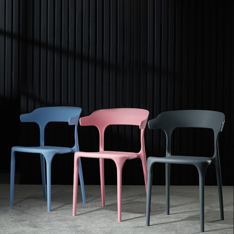 Contemporary Chair Dining Armless Chairs for Kitchen with Plastic Legs Clearhalo 'Dining Chairs' 'Dining Tables & Seating' 'dining_chair' 'furn' 'furn_dining_chair' 'Furniture' 'furniture_dining_chair' 'Kitchen & Dining Furniture' 1200x1200_d86ff69d-8c2a-4a13-ad2f-bdb748c621ae
