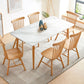 Simplicity Home Sintered Stone Dining Table Rectangle Shape Dining Table with 4 Legs Base Clearhalo ' dining_table' 'Dining Tables & Seating' 'Dining Tables' 'furn' 'furn_dining_table' 'Furniture' 'furniture_dining_table' 'Kitchen & Dining Furniture' 'kitchen&dining_furn' 'kitchen' 'kitchen_dining_table' 1200x1200_d8742fde-72b2-47d0-9483-85faef93d413