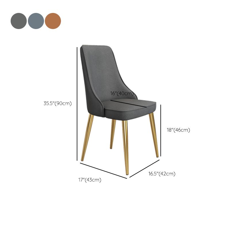 Fabric Dining Side Chair Modern Parsons Armless Chair for Dining Room Clearhalo 'Dining Chairs' 'Dining Tables & Seating' 'dining_chair' 'furn' 'furn_dining_chair' 'Furniture' 'Kitchen & Dining Furniture' 1200x1200_d8752136-0ecf-4292-a5f1-09bced328d52