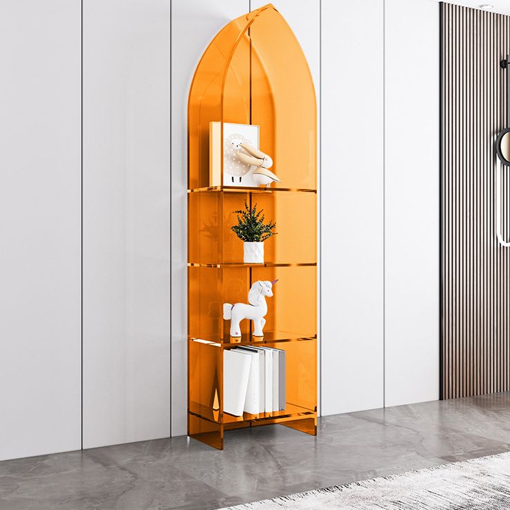 Bibliothèque d'étagère standard de bibliothèque acrylique glam pour la salle d'étude 9.8 "W