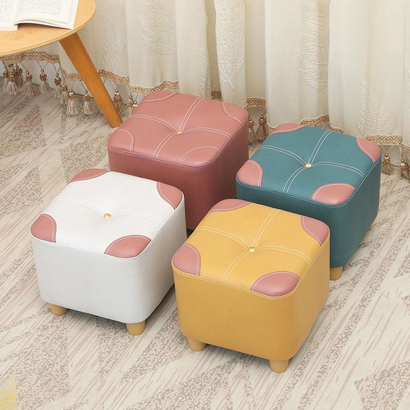 Naranja moderna estándar de color cuadrado estándar de cuero para salón