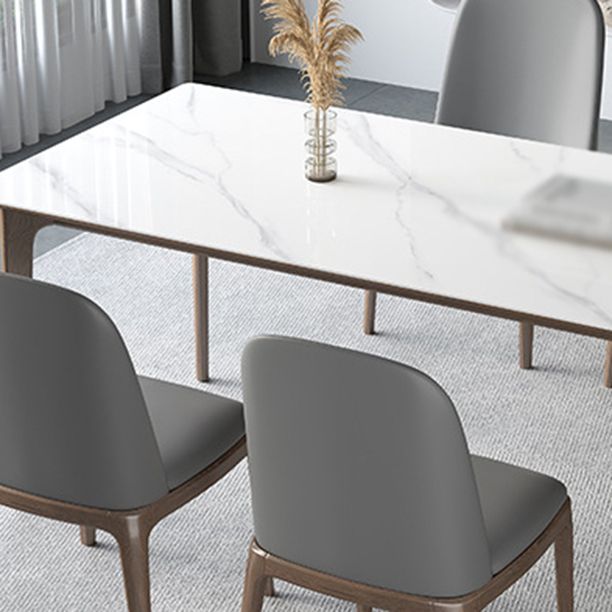 Modern Rectangle Sintered Stone Top Dining Set 1/2/3/4/5/7 Pieces Dining Table with Chairs Clearhalo 'Dining Room Sets' 'Dining Tables & Seating' 'dining_room_set' 'furn' 'furn_dining_room_set' 'Furniture' 'furniture_dining_room_set' 'Kitchen & Dining Furniture' 1200x1200_d87a50fb-45d1-43e5-ac88-9acc780acd5b