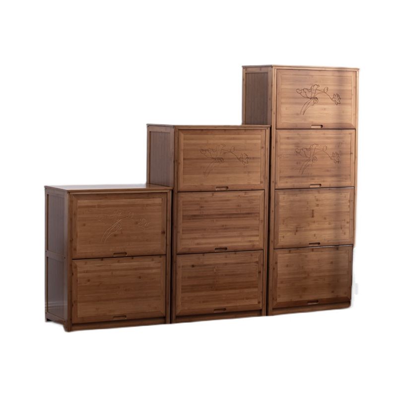 Mobile rettangolo moderno della metà secolo mobile marrone con porte in legno massiccio