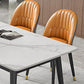 Moderne stijl gesinterde stenen dinetteset 1/2/5/7-delige rechthoekige eetset