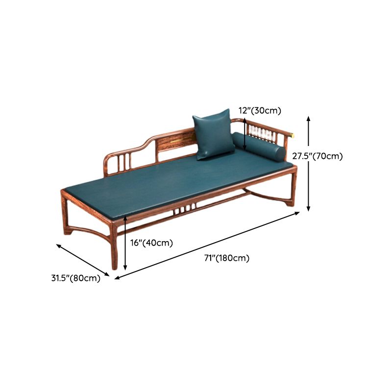 Living Room Chaise Rolled Arms Traditional Upholstered Chaise Lounge with Wooden Base Clearhalo 'Chairs & Seating' 'Chaise Lounge' 'chaise_lounge' 'furn' 'furn_chaise_lounge' 'Furniture' 'Living Room Furniture' 1200x1200_d87c58d3-a681-4ed2-8cfb-a6cb6f82a932