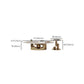 Slate Single Coffee Table Pedestal Glam Nesting Coffee Table Set