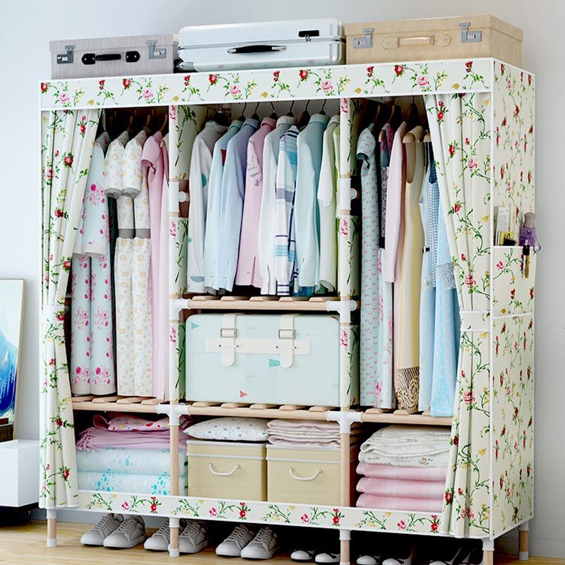 Armate di guardaroba in stile contemporaneo armadio in legno massiccio con gambe