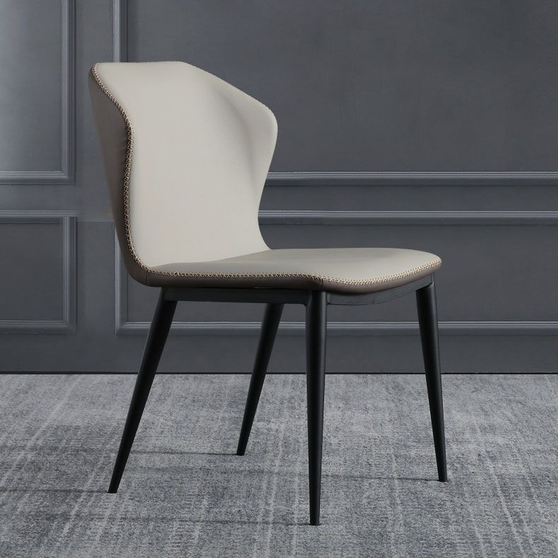 Industrial Home Side Chair Wingback Upholstered Metal Dining Room Chair Clearhalo ' kitchen&dining_furn' 'Dining Chairs' 'Dining Tables & Seating' 'dining_chair' 'furn' 'furn_dining_chair' 'Furniture' 'furniture_dining_chair' 'Kitchen & Dining Furniture' 'kitchen' 1200x1200_d87e2609-6cf8-4f53-8ee8-01830832feff