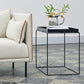 Square Iron Coffee Table Tray Top Simple Frame Cocktail Table Clearhalo 'Coffee & Accent Tables' 'Coffee Tables' 'coffee_tables' 'furn' 'furn_coffee_tables' 'Furniture' 'Living Room Furniture' 1200x1200_d87e2f33-c9a2-4789-94d0-b533375f9deb
