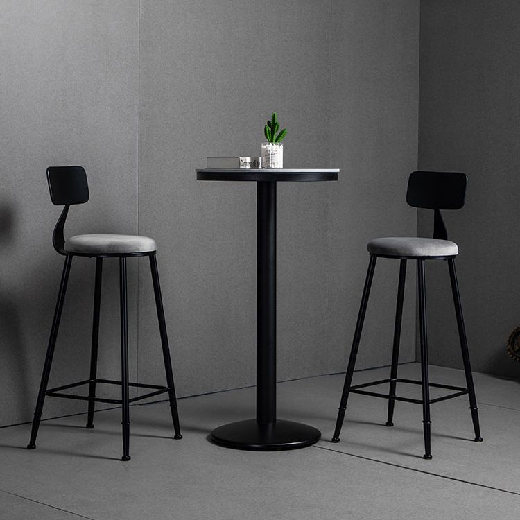 Industrielles 1/2/3-teiliges rundes Bartisch-Set aus Sinterstein-Bistro-Set für den Heimgebrauch