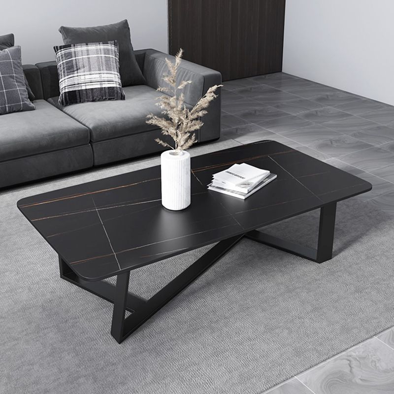 17"H Contemporary Coffee Table Single Slate Coffee Cocktail Table Clearhalo 'Coffee & Accent Tables' 'Coffee Tables' 'coffee_tables' 'furn' 'furn_coffee_tables' 'Furniture' 'Living Room Furniture' 1200x1200_d8845cd7-f7d2-4225-aa12-4e1dee92073c