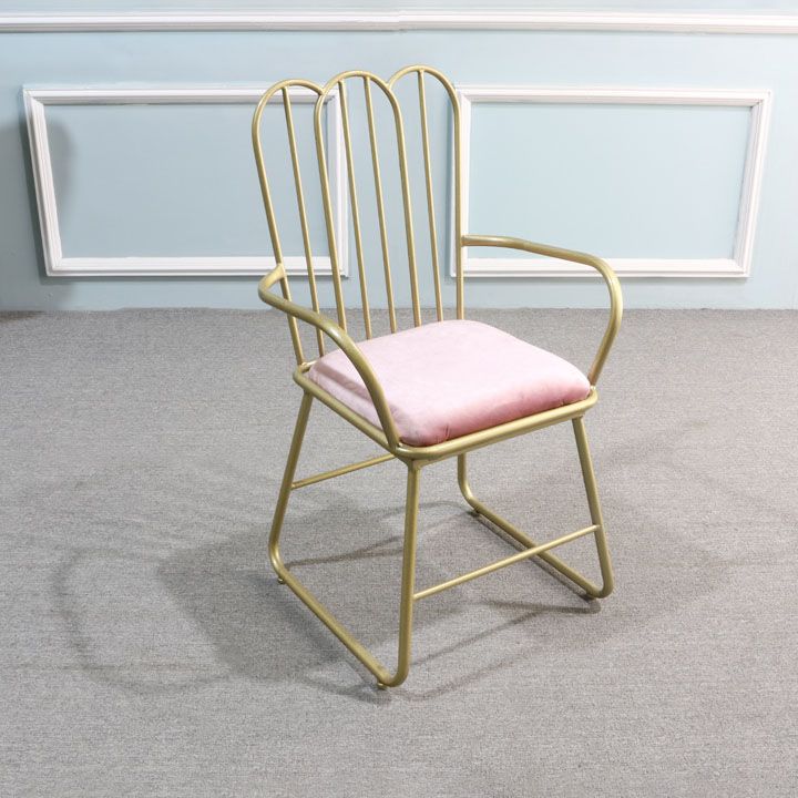 Sedie da pranzo in metallo nordico sedia a pala posteriore sedia per uso del ristorante