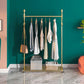 Glamellschichtbügel Metal 4 Haken frei stehende Kleiderregal mit Lagerregale