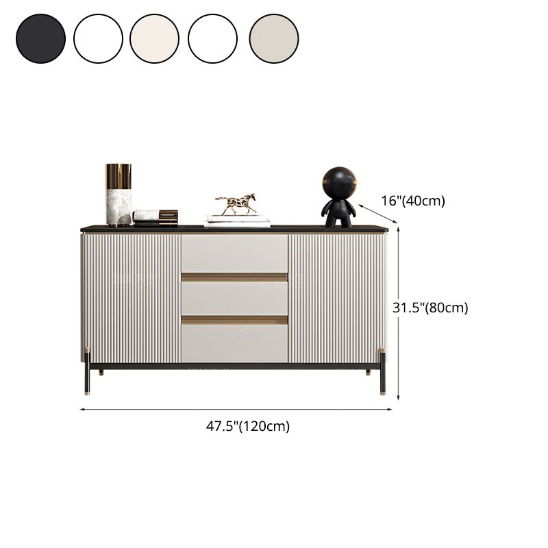 31.50"H Sideboard Glam Style Sideboard Buffet for Living Room and Kitchen Clearhalo 'buffet_sideboard' 'Buffets & Sideboards' 'furn' 'furn_buffet_sideboard' 'Furniture' 'Kitchen & Dining Furniture' 1200x1200_d8880de3-c48e-4ec9-b162-5905930bebc3