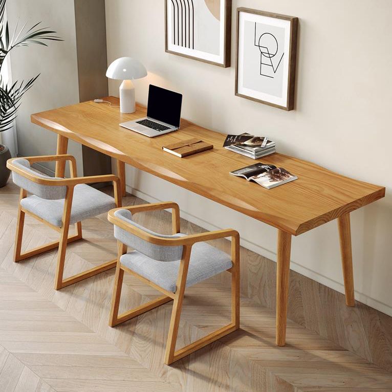 Bureau de bureau en bois massif contemporain du bureau rectangulaire pour le bureau