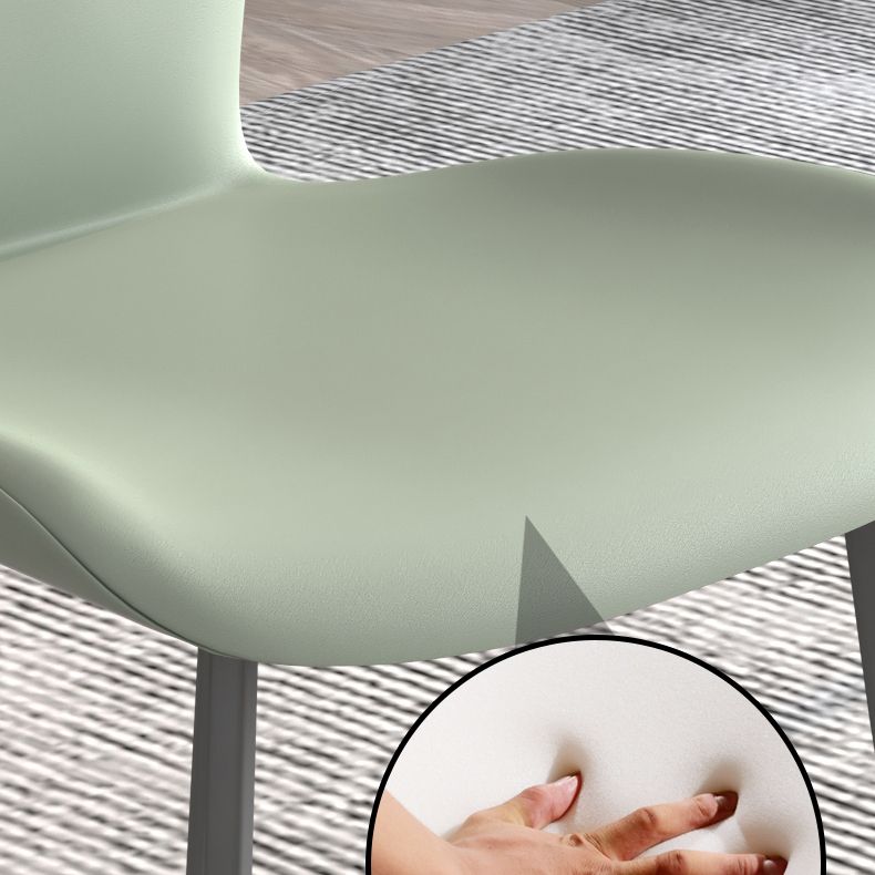 Contemporary Style Metal Dining Chairs Wingback Side Chairs for Kitchen Clearhalo ' kitchen&dining_furn' 'Dining Chairs' 'Dining Tables & Seating' 'dining_chair' 'furn' 'furn_dining_chair' 'Furniture' 'furniture_dining_chair' 'Kitchen & Dining Furniture' 'kitchen' 1200x1200_d8889788-6790-4422-98ba-20440848a5b8