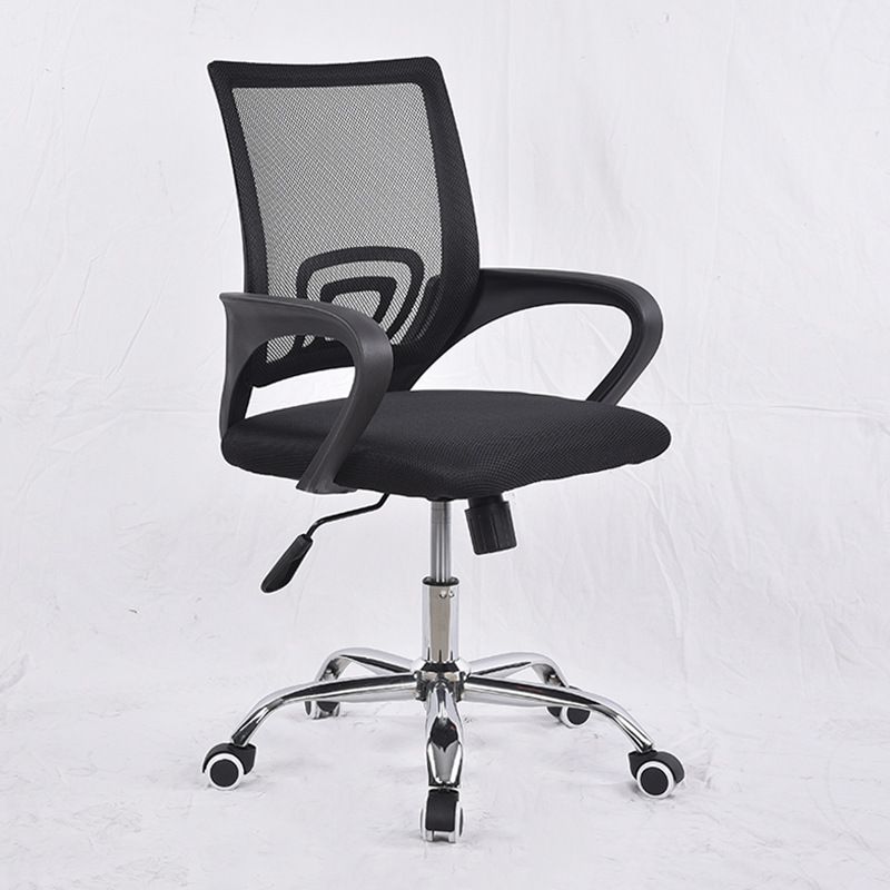 Contemporary Tilt Mechanism Microfiber Chair Task Mid-Back Arm Chair Clearhalo 'furn' 'furn_office_chair' 'Furniture' 'Office Chairs' 'Office Furniture' 'office_chair' 1200x1200_d88997b4-24be-428d-9141-347ce381ea3b