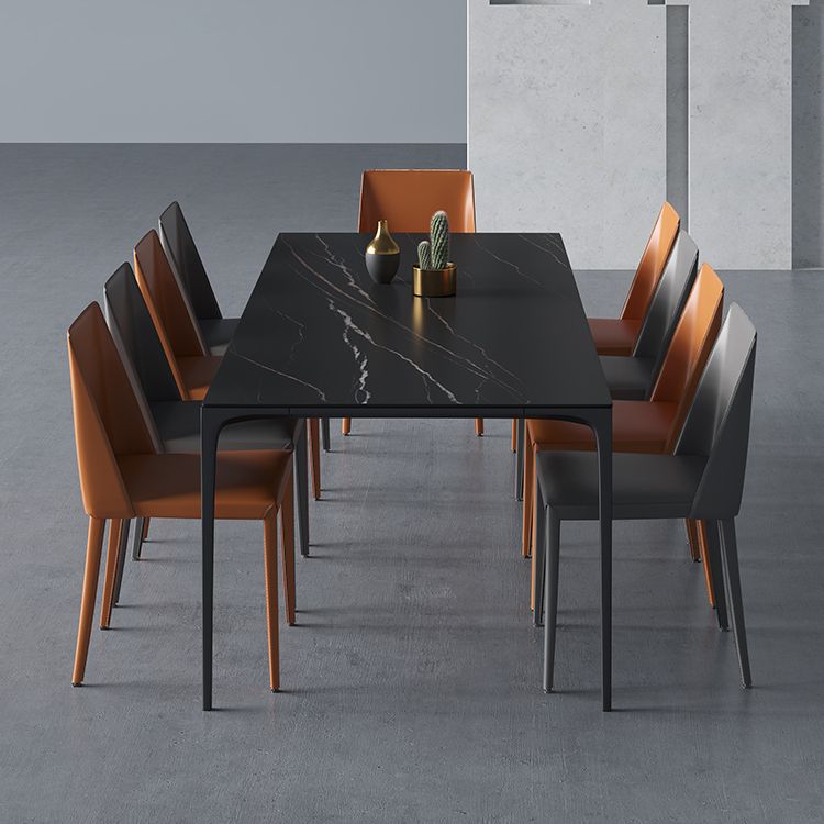 Modern Aluminium Dinette Set 1/2/4/9/10/11 Pieces Black Sintered Stone Dining Table Set Clearhalo 'Dining Room Sets' 'Dining Tables & Seating' 'dining_room_set' 'furn' 'furn_dining_room_set' 'Furniture' 'furniture_dining_room_set' 'Kitchen & Dining Furniture' 1200x1200_d88be3f1-d08d-4afe-bebc-0a9d6ec7ad6d