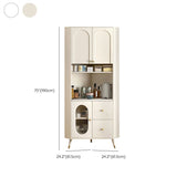 Contemporary Dining Hutch Glass Doors Faux Wood Storage Cabinet for Living Room Clearhalo 'Display & China Cabinets' 'display_china_cabinets' 'furn' 'furn_display_china_cabinets' 'Furniture' 'Kitchen & Dining Furniture' 1200x1200_d88d198e-5115-4152-adea-ce63d214fe8c